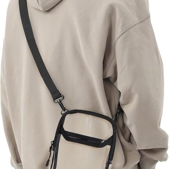 Handbags - Versatile Clear Mini Crossbody Bag - Stylish Small Messenger Satchel